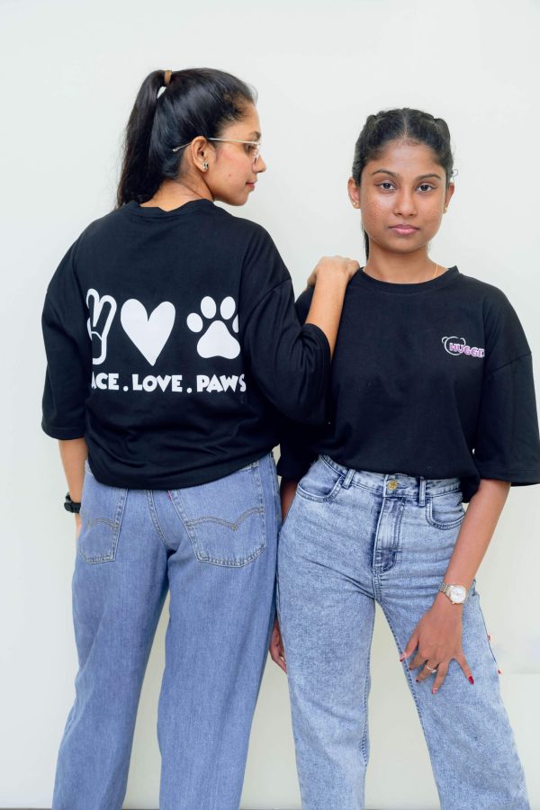 Paws Black T Shirt